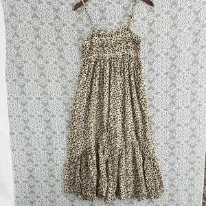 Asos Design Leopard Midi Tunic Tank Dress  size 4